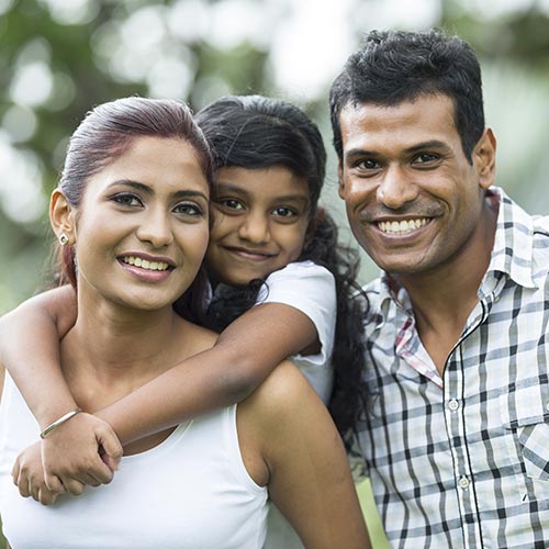 family in park